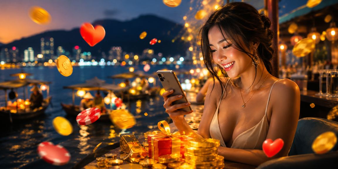 Người dùng truy cập casino và cược qua điện thoại tại bãi biển Đà Nẵng